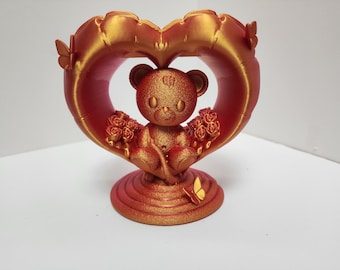 Valentines Heart and Bear by Koza Design