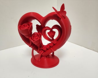 Valentines Heart and Roses by Koza Design