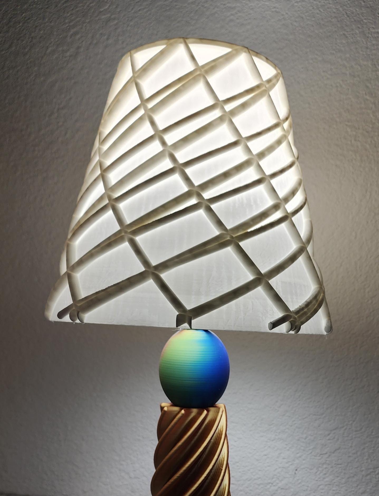 Modern Spiral Web Lamp Shade - Lamp Sold Separate - Etsy