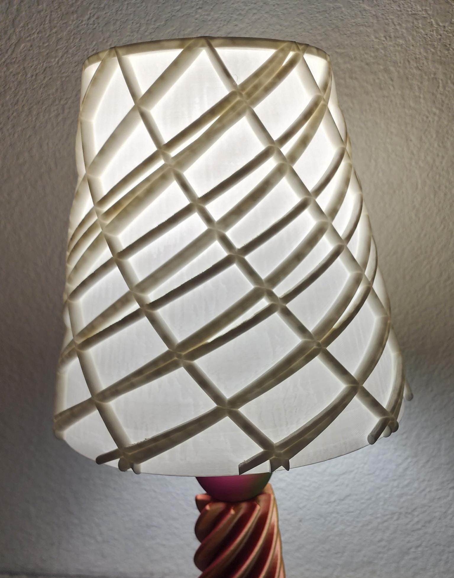 Modern Spiral Web Lamp Shade - Lamp Sold Separate - Etsy