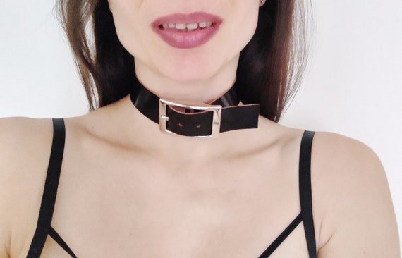 Collana Girocollo In Pelle Nera Collana Iniziale Personalizzata Collana In Pelle Personalizzata Girocollo Personalizzato - Italia - Foto 11