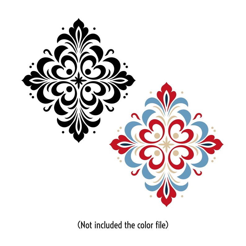 Arabesque Vector Design Set, SVG PNG, Ornamental Patterns, Printable ...