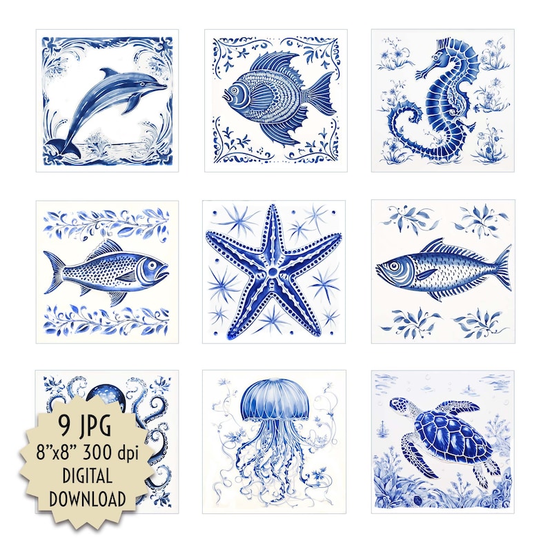 Decorative Tile Animals - Etsy