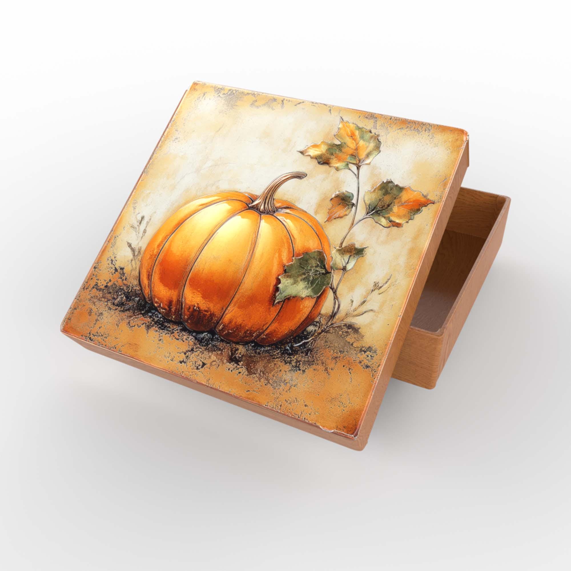 Rustic Tile Clipart: Set of 9 Pumpkin Tiles, Fall Decoration, Halloween ...