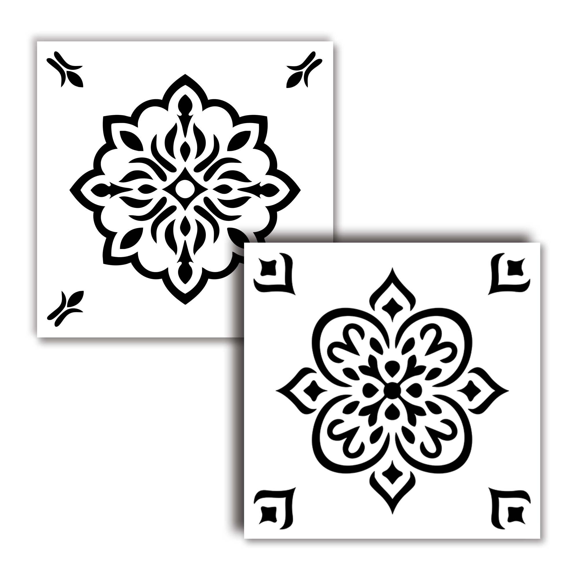 Vector SVG Tile Set, PNG Transparent Background, Floral Patterns ...