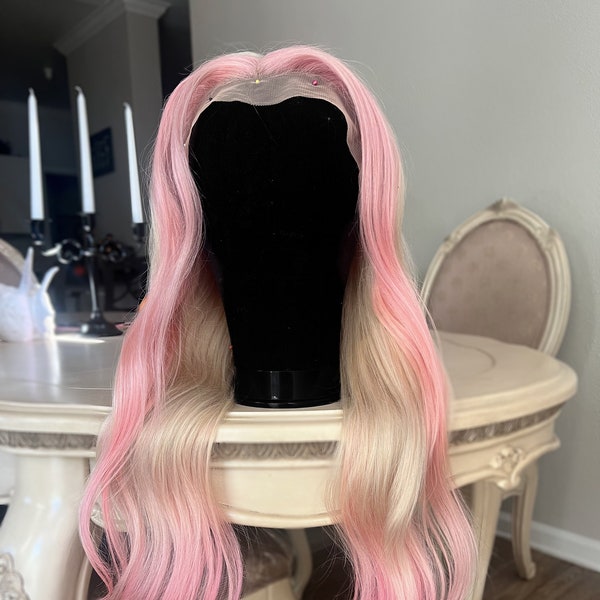 Strawberry Milkshake CUSTOM 100% human hair wig