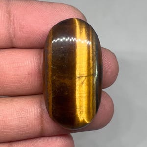100% Natural Golden Tiger Eye Cabochon Oval Shaped Hand Polished Top Quality Tiger Eye Gemstone Jewelry Making Stone Gift For Her 38X21X7 MM