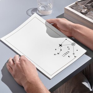 Constellations Stationery Printable, Zodiac Stationary, Celestial ...