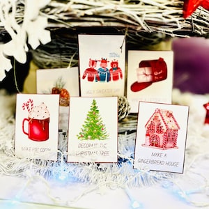32 druckbare Adventskarten, Adventskalender, Familien-Kinder-Adventsaktivitäten, sofortiger digitaler Download, druckbare Weihnachtsaktivität