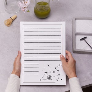 Constellations Stationery Printable, Zodiac Stationary, Celestial ...