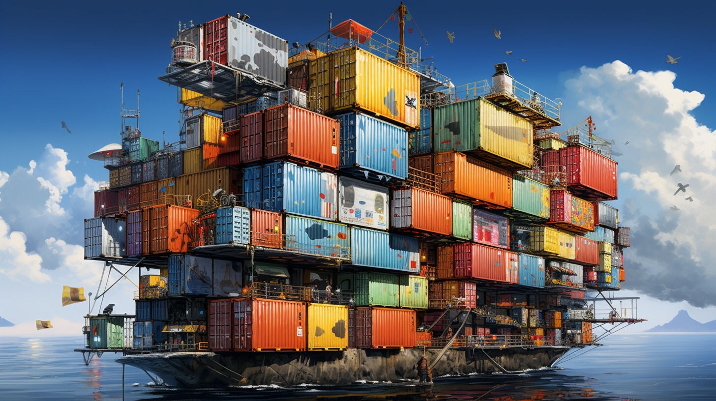 Shipping Container Art, Digital Image - Etsy
