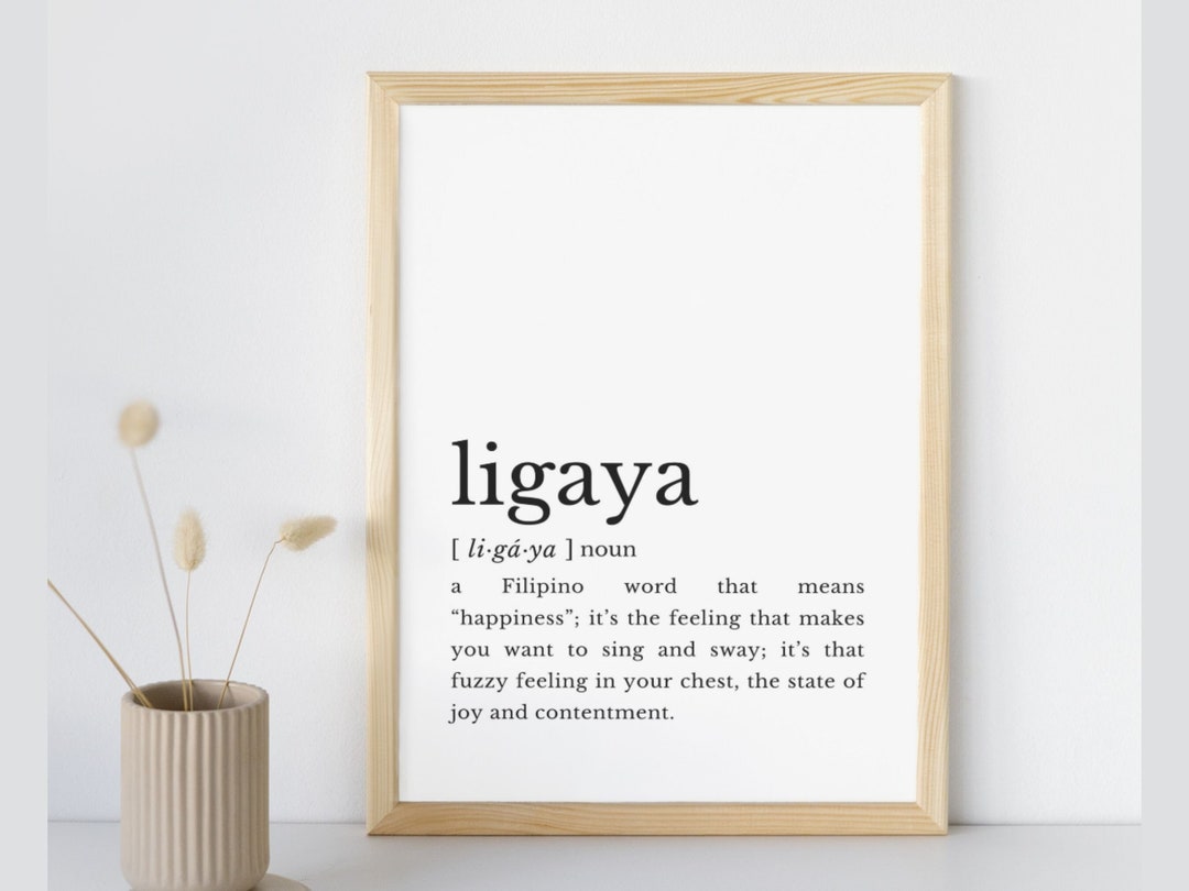 LIGAYA Filipino Word Filipino Art Tagalog Expression Philippines Art