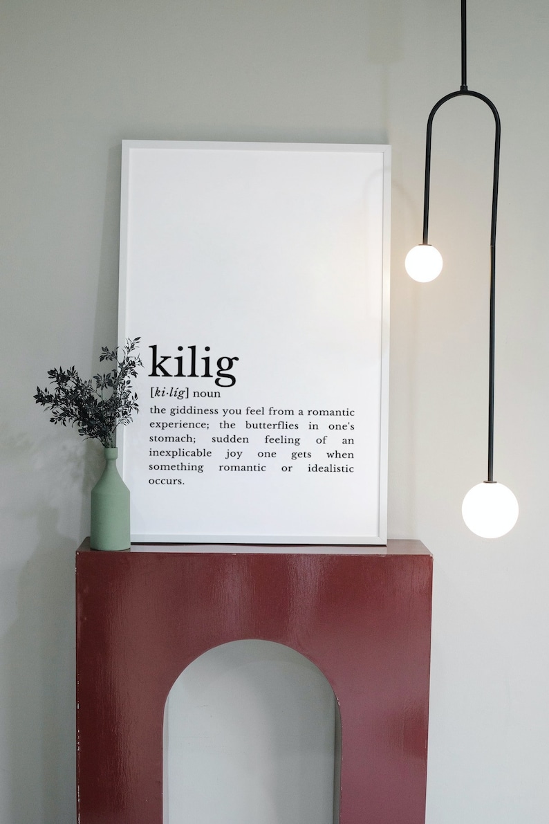 KILIG Filipino Definition Art Print Filipino Word Art Philippines Gift