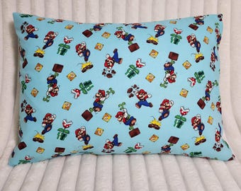 Mario Brothers Örngott / Kuvertförslutning / Välj en storlek / 100 % bomull