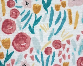 Floral Flannel Travel Pillowcase / Cover / Choose a size