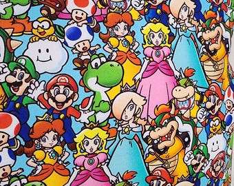 Fundas de almohada de Mario Bros. / 10 tamaños para elegir / Cierre tipo sobre / 100% algodón