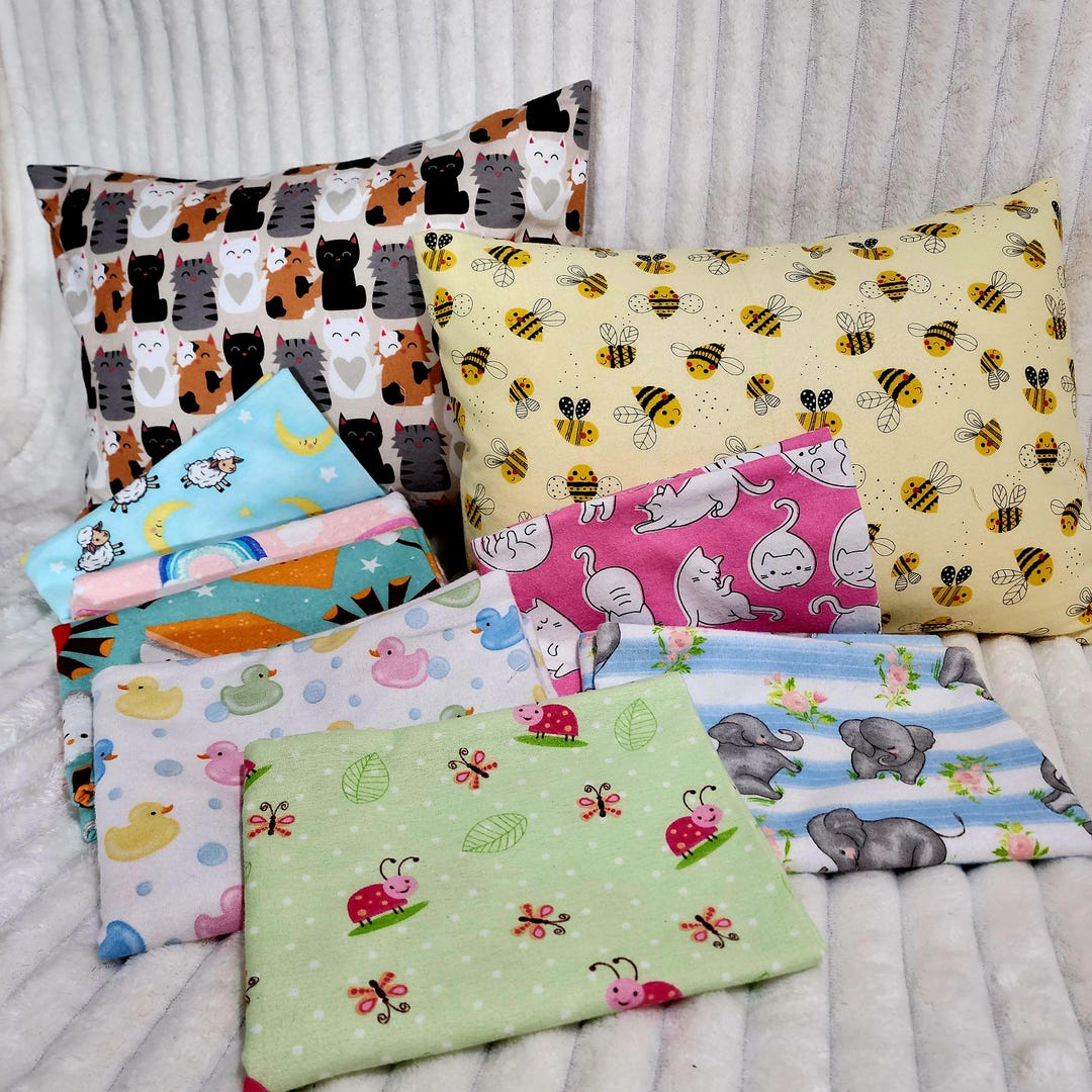 Tiddler Cover Flannel Toddler Travel Pillowcase / Choose a Size - Etsy