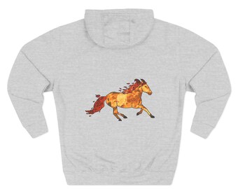 Watercolor Horse Hoodie | Equestrian Horseback Sweatshirt