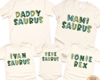 MamaSaurus/DadaSaurus Tees, Matching Family Dinosaur Birthday shirts, Kids Dino Tee, Mom/Dad Dino Tees, Mommy and Me Family Tees 1