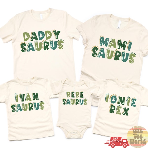 MamaSaurus/DadaSaurus Tees, Matching Family Dinosaur Birthday shirts, Kids Dino Tee, Mom/Dad Dino Tees, Mommy and Me Family Tees 1