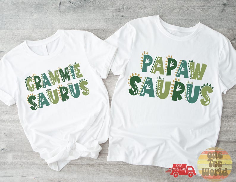 MamaSaurus/DadaSaurus Tees, Matching Family Dinosaur Birthday shirts, Kids Dino Tee, Mom/Dad Dino Tees, Mommy and Me Family Tees 1 image 3
