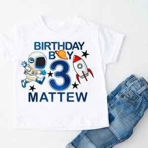 Space Family matching shirts, Space Birthday party, Custom Astronaut Shirt, Family Spaceship Birthday shirts, Space theme shirts 1