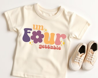 Fourth Birthday Girl Shirt, 4TH Birthday Party, Girls 4th Birthday, Birthday Kids Shirt, 4 Year Old Birthday, Unfourgettable Birthday Girl 5