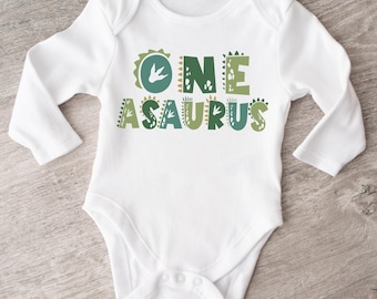 Dinosaur 1st birthday Tee, One Asaurus shirt, First birthday outfit, T-Rex birthday Boy shirt, Dino Birthday party 20
