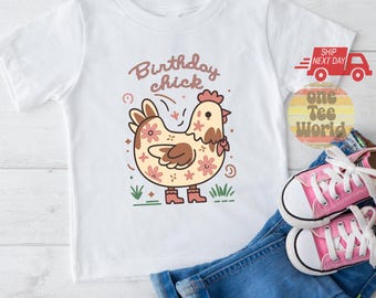 Camiseta de niña de cumpleaños, camiseta retro de cumpleaños, camiseta de niña de primer cumpleaños, camiseta de cumpleaños genial, camiseta natural/blanca para niño pequeño 104