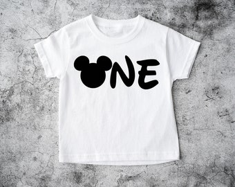 Mickey One birthday shirt, First birthday shirt, Disney mickey one birthday grafic Tees, Mickey Mouse 1st Birthday outfit 101