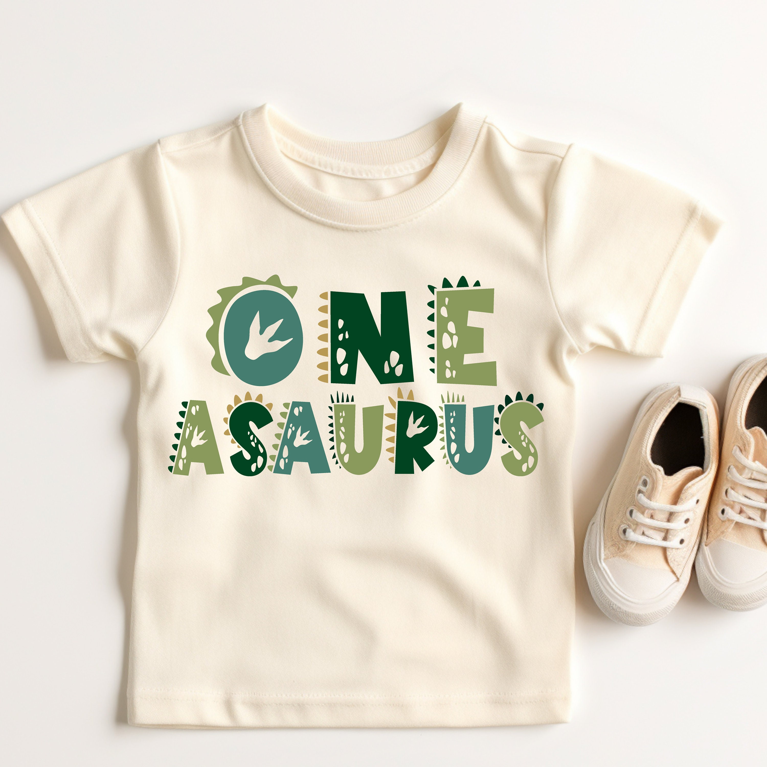 One Asaurus Design Dinosaur 1st Birthday Tee, One Asaurus Shirt, First Birthday Outfit, T ...