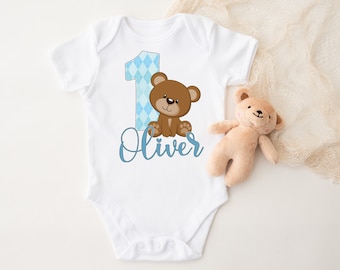 Teddy bear 1st Birthday outfit, custom beary special birthday shirt, One little bear first birthday shirt, first birthday teddy bear shirt72