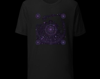 Signal Sternzeichen | Halo Signal T-Shirt | Unisex schwarzes Shirt