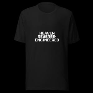 Rolig AI-tröja, himmelsk omvänd konstruerad grafisk t-shirt, maskininlärningsgåva, svart unisex-tröja, HaloSignal