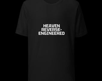 Heaven Reverse-Econfigured | Halo Signal T-Shirt | Unisex schwarzes Shirt