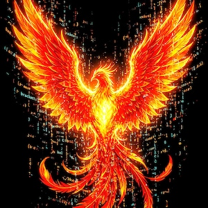 HaloSignal Graphic Tee - Phoenix Reboot | Unisex Black Shirt
