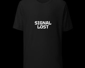 Signal verloren | Halo Signal T-Shirt | Unisex schwarzes Shirt