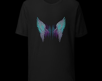 Schloß Engelflügel | Halo Signal T-Shirt | Unisex schwarzes Shirt