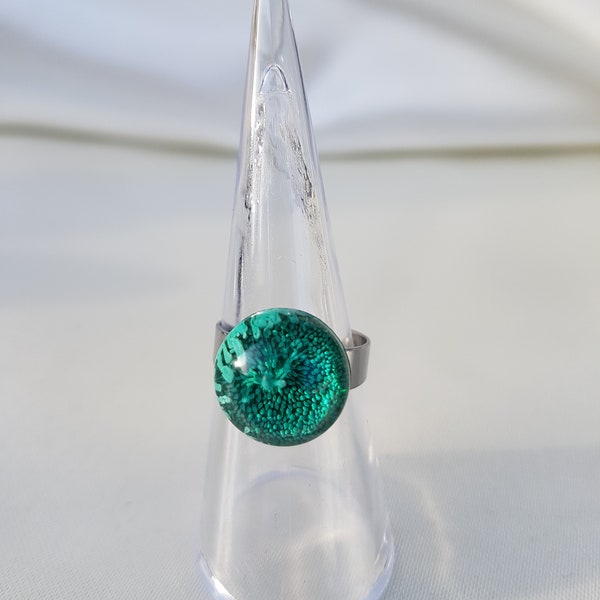 Bague Cosmos verte