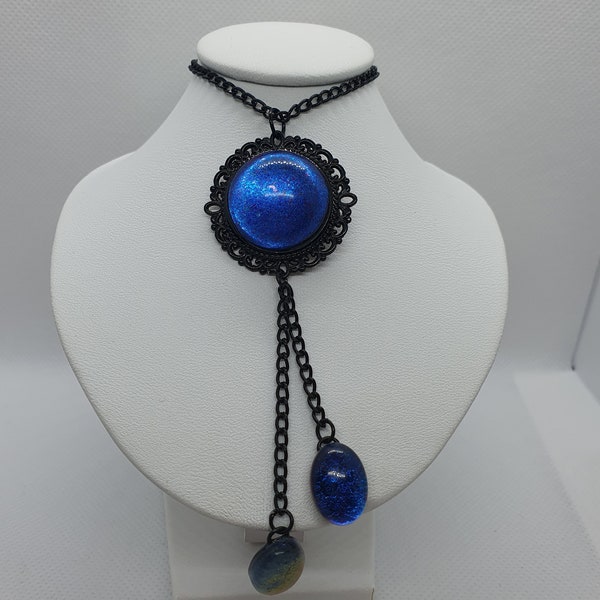 Collier Baroque bleu