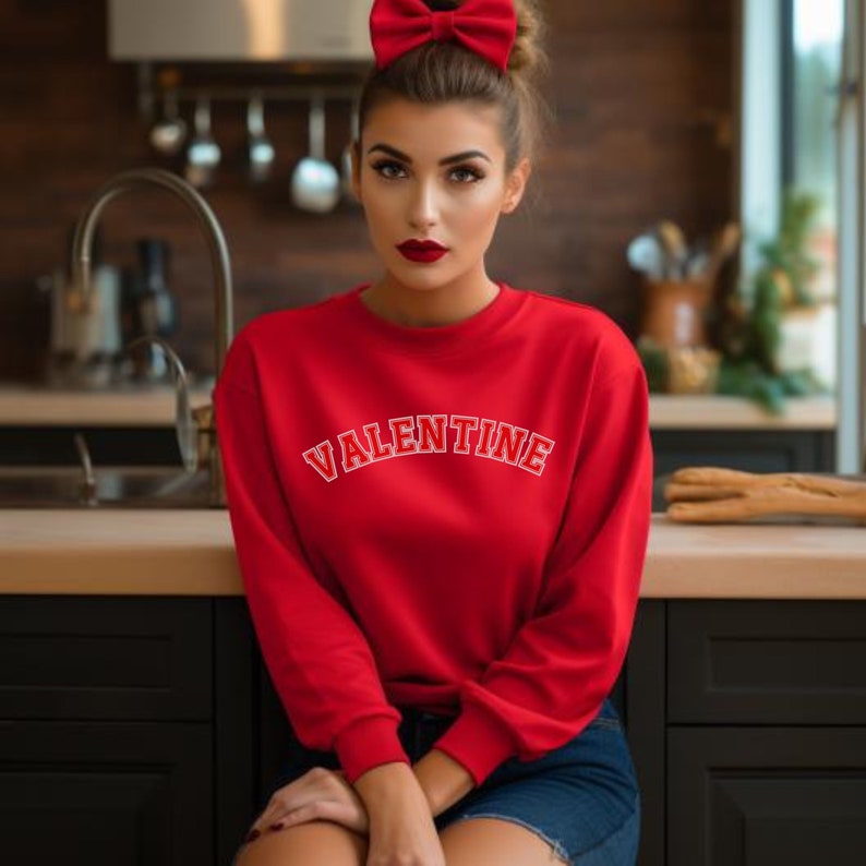 Valentine Sweater for Her Valentines Gift for Girlfriend Cozy Valentine