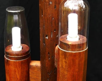 MCM Modeline Wooden Cactus Lamp Charles Gibilterra 70s