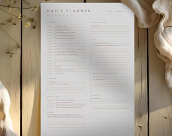 The Homemaker’s Daily Planning Set - Printable Stay-at-Home Mum Planner | Undated Household Planner & Time-Blocking Schedule
