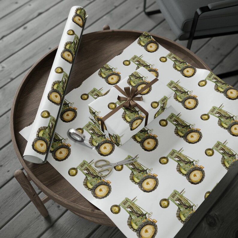 Vintage Tractor Gift/birthday Wrapping Paper Etsy
