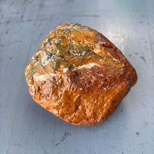 Yellow Brecciated Jasper Chunk with Green and Red Areas