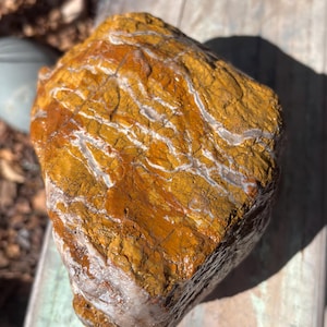 Giant Brecciated Yellow Jasper Rough Stone
