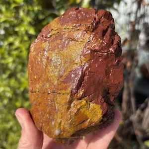 Large Brecciated Red and Yellow Jasper Rough Stone