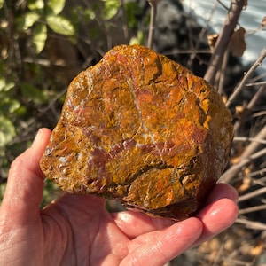 Brecciated Yellow Jasper Rough Stone
