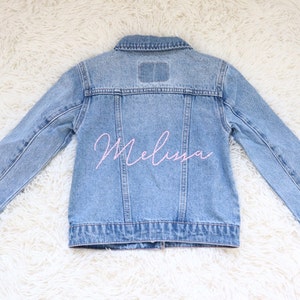 Custom Hand Embroidered Denim Jacket | Kids | Toddlers | Baby