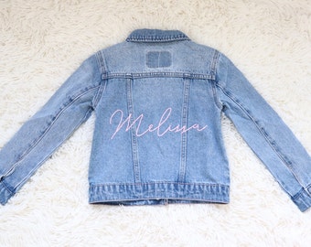 Custom Hand Embroidered Denim Jacket | Kids | Toddlers | Baby